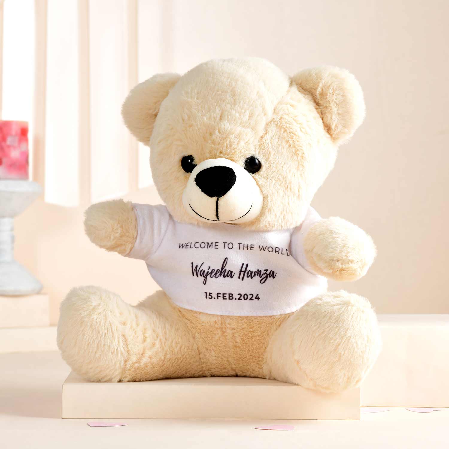 Welcome home baby Personalized Teddy Hamper