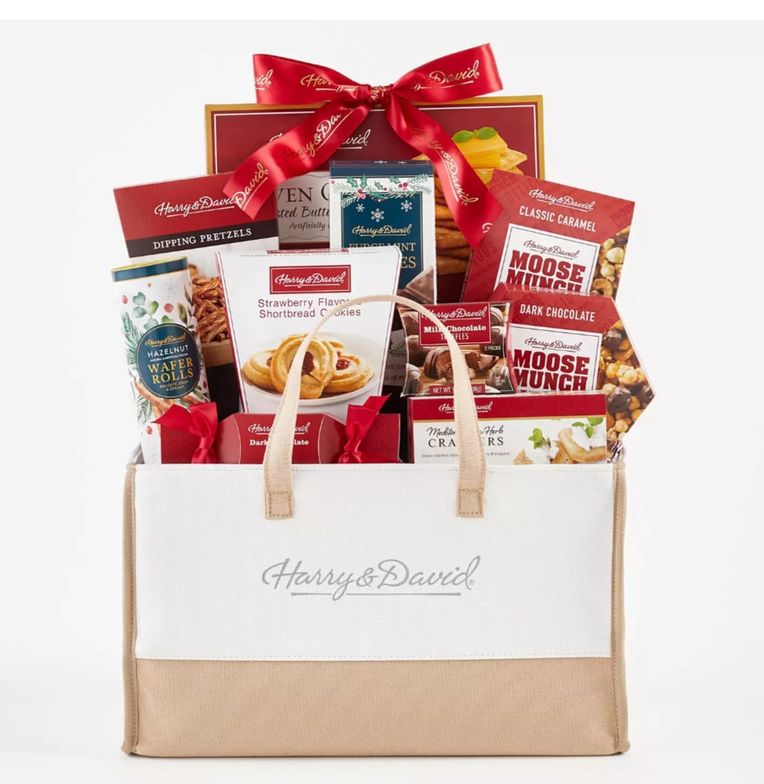 The Harry & David Festive Moments Tote