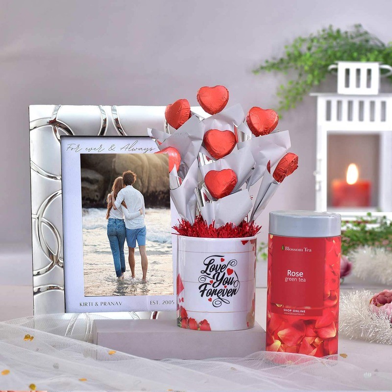 "Personalized Love & Sweet Treats Hamper"